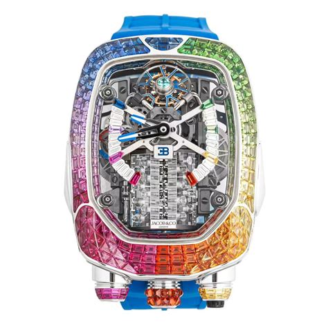 jacob and co bugatti rainbow watch price|bugatti watch cost.